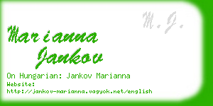 marianna jankov business card